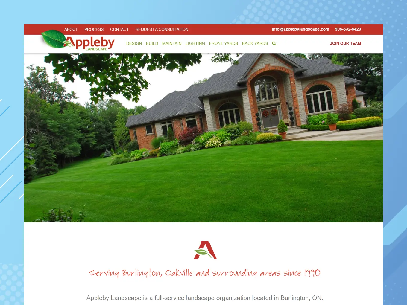 Appleby Landscape is landscape design, build and maintenance company in Burlington, Ontario.